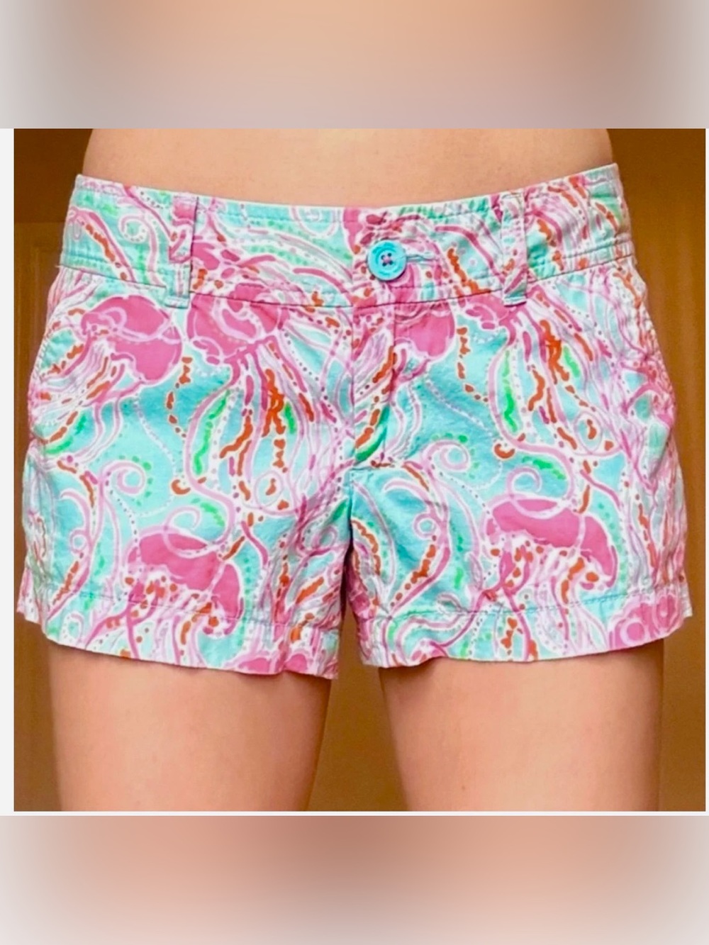 Lilly Pulitzer Jellies Be Jammin Walsh Shorts Size 6  Pink Jellyfish